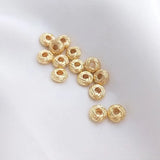 50PCS 6*3mm Plated Bracelet Beads for DIY Brass Accessor