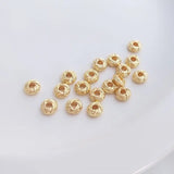 50PCS 6*3mm Plated Bracelet Beads for DIY Brass Accessor