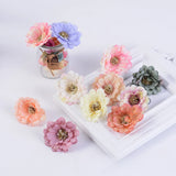 50PCS Artificial Chrysanthemum Head Silk Flower Decoration
