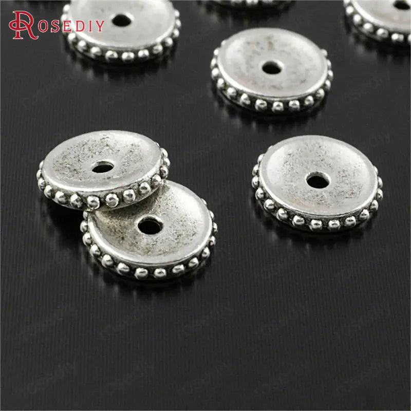 50PCS Antique Alloy Spacer Beads Diy Jewelry Findings Accessories