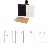 50PCS 6x9cm Blank Craft Paper Cards For Jewelry Display Small Business DIY