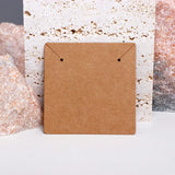 50PCS Brown Necklace Stud Earrings Holder Jewelry Cardboard Display Card 7x7cm