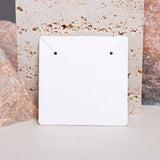 50PCS Brown Necklace Stud Earrings Holder Jewelry Cardboard Display Card 7x7cm
