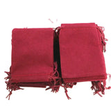 50PCS Dark Red Velvet Drawstring Jewelry Gift Bags 7x9CM