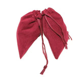 50PCS Dark Red Velvet Drawstring Jewelry Gift Bags 7x9CM