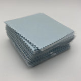50PCS 8X8CM Silver Polish Cloth for Jewelry Cleaning Suede Fabric Material