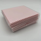 50PCS 8X8CM Silver Polish Cloth for Jewelry Cleaning Suede Fabric Material