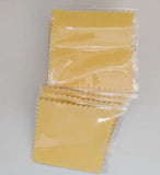 50PCS 8X8CM Silver Polish Cloth for Jewelry Cleaning Suede Fabric Material