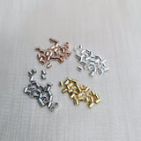 50PCS 925 Sterling Silver Crimp & End Beads for Jewelry Making