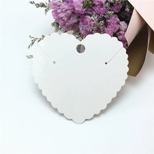 50PCS Paper Pendant Packaging Cards Jewelry Display Necklace Card