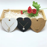 50PCS Paper Pendant Packaging Cards Jewelry Display Necklace Card