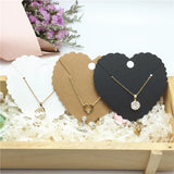 50PCS Paper Pendant Packaging Cards Jewelry Display Necklace Card With OPP Bags
