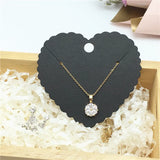 50PCS Paper Pendant Packaging Cards Jewelry Display Necklace Card