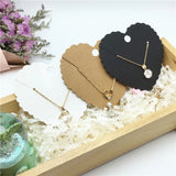 50PCS Paper Pendant Packaging Cards Jewelry Display With OPP Bags