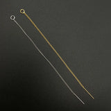 50PCS Copper Earrings with Twisted Chain Tassel Earring Chains
