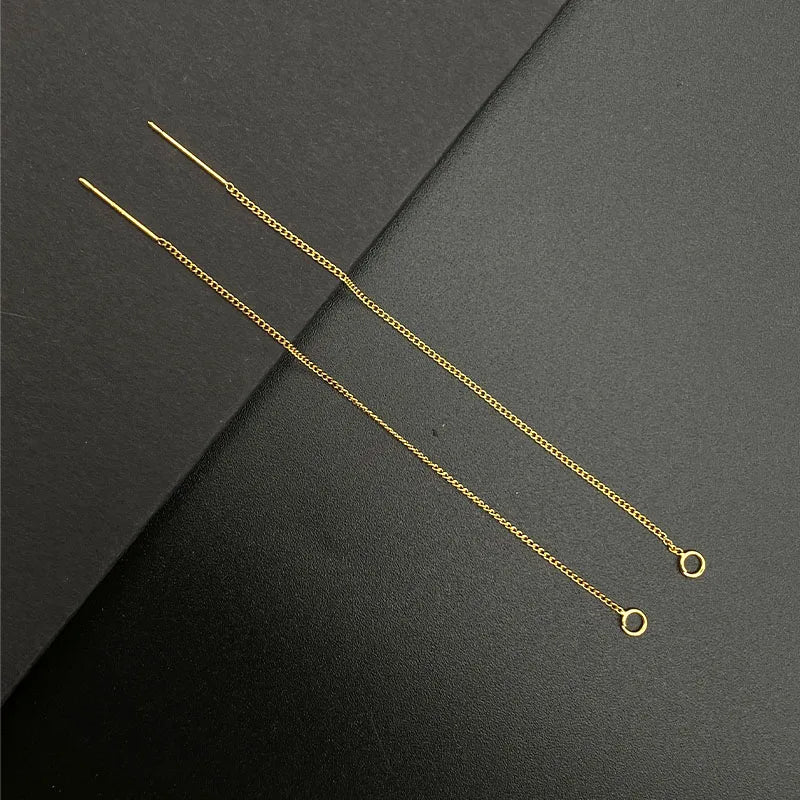 50PCS Copper Earrings with Twisted Chain Tassel Earring Chains