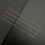 50PCS Copper Earrings with Twisted Chain Tassel Earring Chains