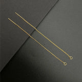 50PCS Copper Earrings with Twisted Chain Tassel Earring Chains