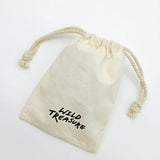 50PCS Cotton Gift Pouch Drawstring Bags Custom Logo Wedding Party Sack