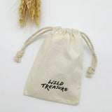 50PCS Cotton Gift Pouch Drawstring Bags Custom Logo Wedding Party Sack