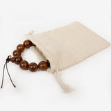 50PCS Cotton Linen Gift Bag Drawstring Pouch Wedding Candy Wrapping Logo Sack
