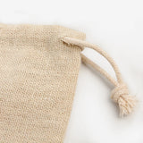 50PCS Cotton Linen Gift Bag Drawstring Pouch Wedding Candy Wrapping Logo Sack