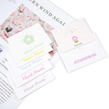 50PCS Flower Packaging Paper Cards for DIY Hairclip Barrettes Display