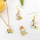 50PCS Flower Floral Alphabet Series Capital Letter DIY Jewelry