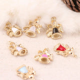 50PCS Christmas Style Jingle Bell Pendant 14*21mm