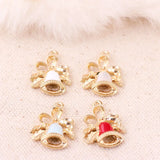 50PCS Christmas Style Jingle Bell Pendant 14*21mm