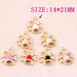 50PCS Christmas Style Jingle Bell Pendant 14*21mm