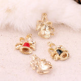 50PCS Christmas Style Jingle Bell Pendant 14*21mm