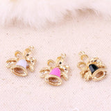 50PCS Christmas Style Jingle Bell Pendant 14*21mm