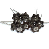 50PCS Hexagonal Flat Brush with 2.35mm Shank for Grinding Machine Polishing