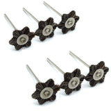 50PCS Hexagonal Flat Brush with 2.35mm Shank for Grinding Machine Polishing