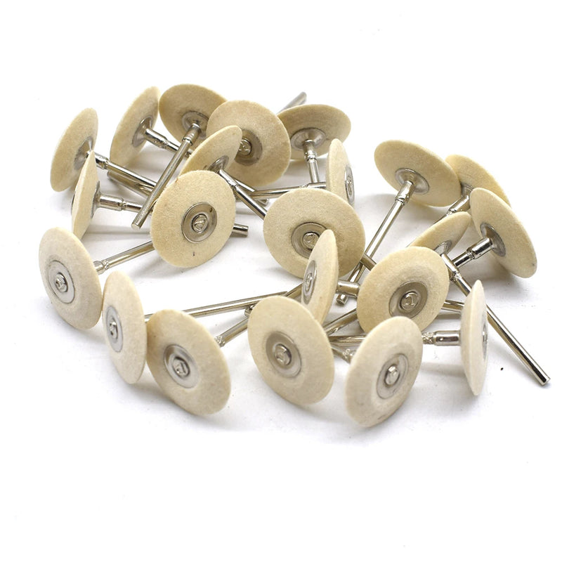 50PCS High Velvet Wheel Brush Felt Wheel Rotary Polishing Buffing Tool