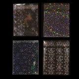 50PCS Holographic Transparent Laser OPP Bags Flash Self-adhesive bag