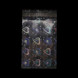 50PCS Holographic Transparent Laser OPP Bags Flash Self-adhesive bag