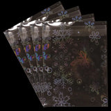 50PCS Holographic Transparent Laser OPP Bags Flash Self-adhesive bag