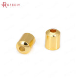 50PCS 18K Brass Leather Rope Tassel Caps Jewelry Making Supplies DIY Findings