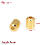 50PCS 18K Brass Leather Rope Tassel Caps Jewelry Making Supplies DIY Findings