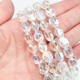 50PCS Irregular Glass Beads Charms for Jewelry Making DIY
