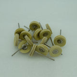 50PCS Jewelry Polishing Buffing Brush 22*2.35MM Rubber Wire/Leather Wheel
