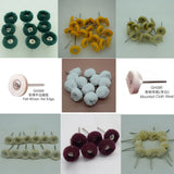 50PCS Jewelry Polishing Buffing Brush 22*2.35MM Rubber Wire/Leather Wheel