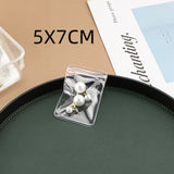 50PCS Jewelry Storage Bag Anti Oxidation PVC Transparent Sealing Bag