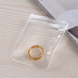 50PCS Jewelry Transparent Ziplock Storage Bags