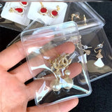 50PCS Jewelry Transparent Ziplock Storage Bags