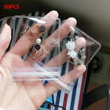50PCS Jewelry Transparent Ziplock Storage Bags
