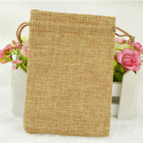 50PCS Jute Bag Vintage Burlap Sack Jewelry Packaging Pouch Wedding Candy