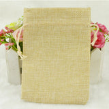 50PCS Jute Bag Vintage Burlap Sack Jewelry Packaging Pouch Wedding Candy